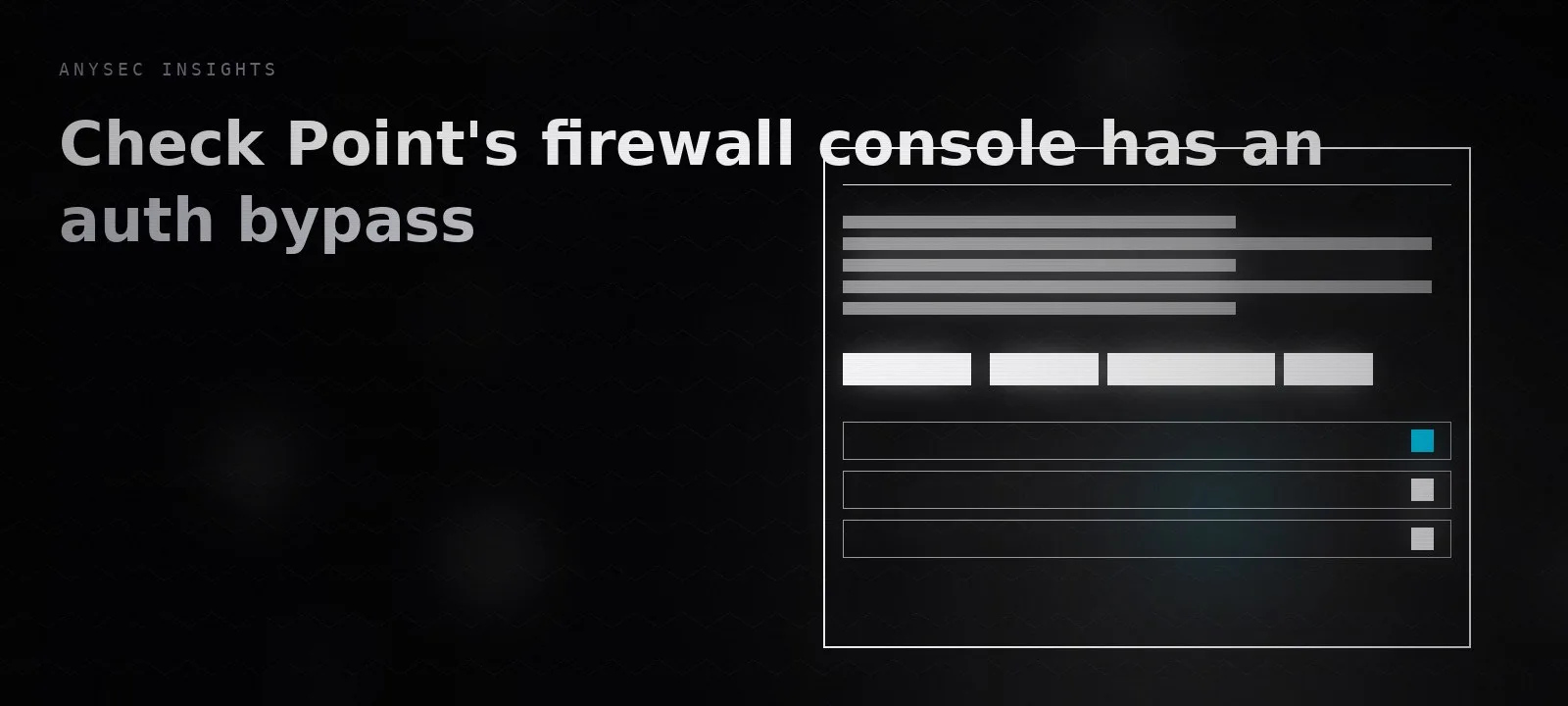 CVE-2026-16232: Check Point's firewall console has an auth bypass