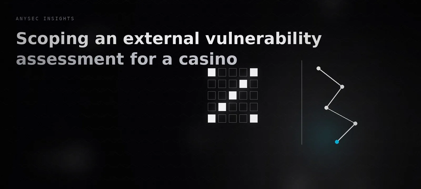 Scoping an external vulnerability assessment for a casino