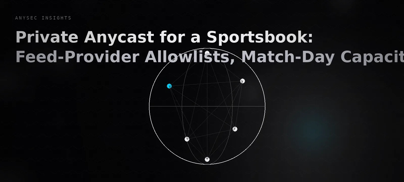 Private Anycast for a Sportsbook: Feed-Provider Allowlists, Match-Day Capacity, and Who Owns the IP Space